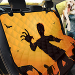 Halloween Walking Zombie Print Pet Car Back Seat Cover