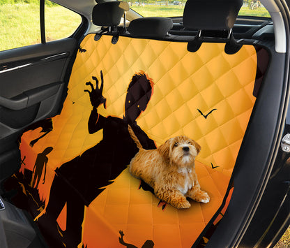 Halloween Walking Zombie Print Pet Car Back Seat Cover