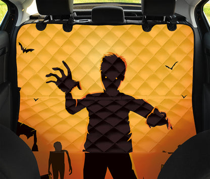Halloween Walking Zombie Print Pet Car Back Seat Cover