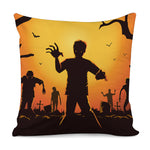 Halloween Walking Zombie Print Pillow Cover