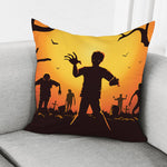 Halloween Walking Zombie Print Pillow Cover