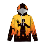 Halloween Walking Zombie Print Pullover Hoodie