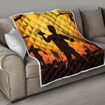 Halloween Walking Zombie Print Quilt