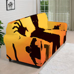 Halloween Walking Zombie Print Sofa Cover
