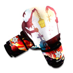 Halloween Witch And Cauldron Print Boxing Gloves