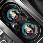 Halloween Witch And Cauldron Print Car Coasters