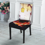 Halloween Witch And Cauldron Print Dining Chair Slipcover