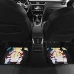 Halloween Witch And Cauldron Print Front and Back Car Floor Mats