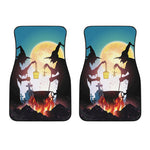 Halloween Witch And Cauldron Print Front Car Floor Mats