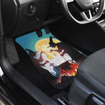 Halloween Witch And Cauldron Print Front Car Floor Mats