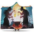 Halloween Witch And Cauldron Print Hooded Blanket