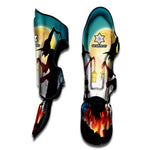 Halloween Witch And Cauldron Print Muay Thai Shin Guard