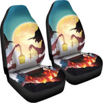 Halloween Witch And Cauldron Print Universal Fit Car Seat Covers