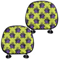 Halloween Witch Cauldron Pattern Print Car Headrest Covers