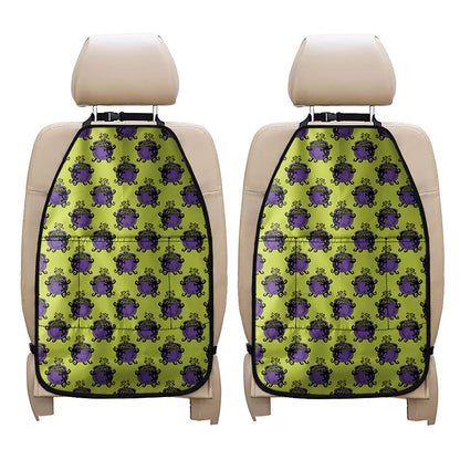 Halloween Witch Cauldron Pattern Print Car Seat Organizers