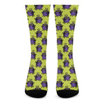 Halloween Witch Cauldron Pattern Print Crew Socks