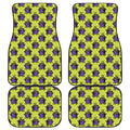 Halloween Witch Cauldron Pattern Print Front and Back Car Floor Mats