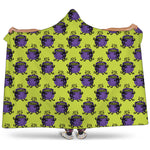 Halloween Witch Cauldron Pattern Print Hooded Blanket