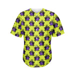 Halloween Witch Cauldron Pattern Print Men's Baseball Jersey