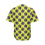 Halloween Witch Cauldron Pattern Print Men's Baseball Jersey