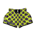 Halloween Witch Cauldron Pattern Print Muay Thai Boxing Shorts