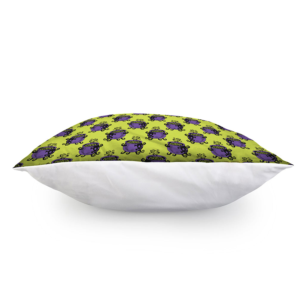 Halloween Witch Cauldron Pattern Print Pillow Cover