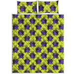 Halloween Witch Cauldron Pattern Print Quilt Bed Set