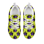 Halloween Witch Cauldron Pattern Print White Sneakers