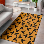 Halloween Witch Hat Pattern Print Area Rug