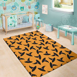 Halloween Witch Hat Pattern Print Area Rug