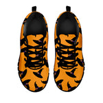 Halloween Witch Hat Pattern Print Black Sneakers