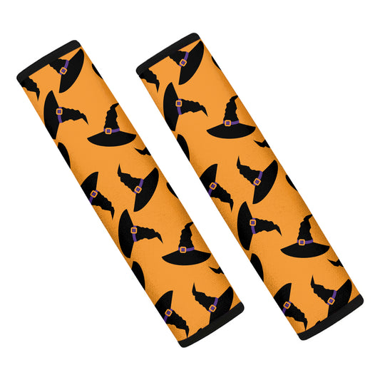 Halloween Witch Hat Pattern Print Car Seat Belt Covers