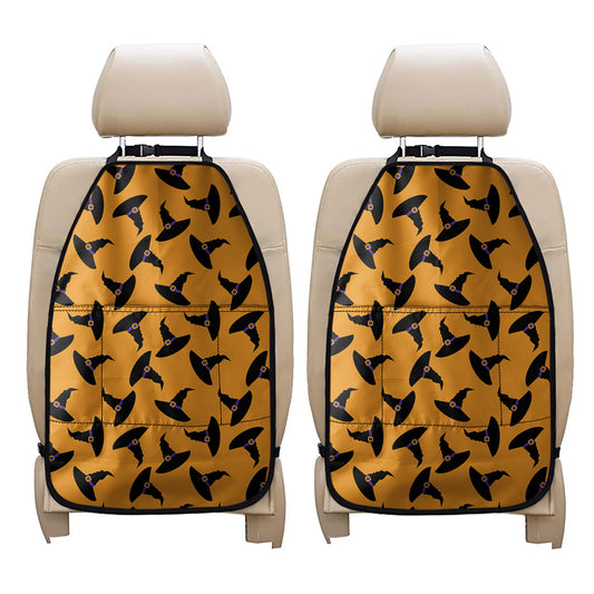 Halloween Witch Hat Pattern Print Car Seat Organizers