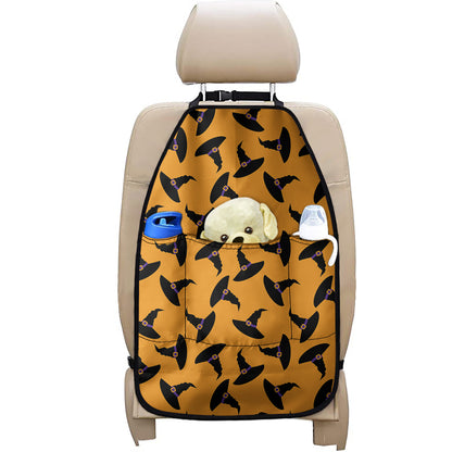 Halloween Witch Hat Pattern Print Car Seat Organizers