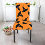 Halloween Witch Hat Pattern Print Dining Chair Slipcover