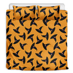 Halloween Witch Hat Pattern Print Duvet Cover Bedding Set