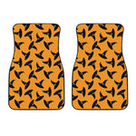 Halloween Witch Hat Pattern Print Front Car Floor Mats