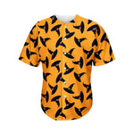 Halloween Witch Hat Pattern Print Men's Baseball Jersey