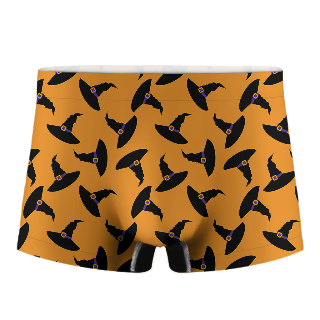 Halloween Witch Hat Pattern Print Men's Boxer Briefs