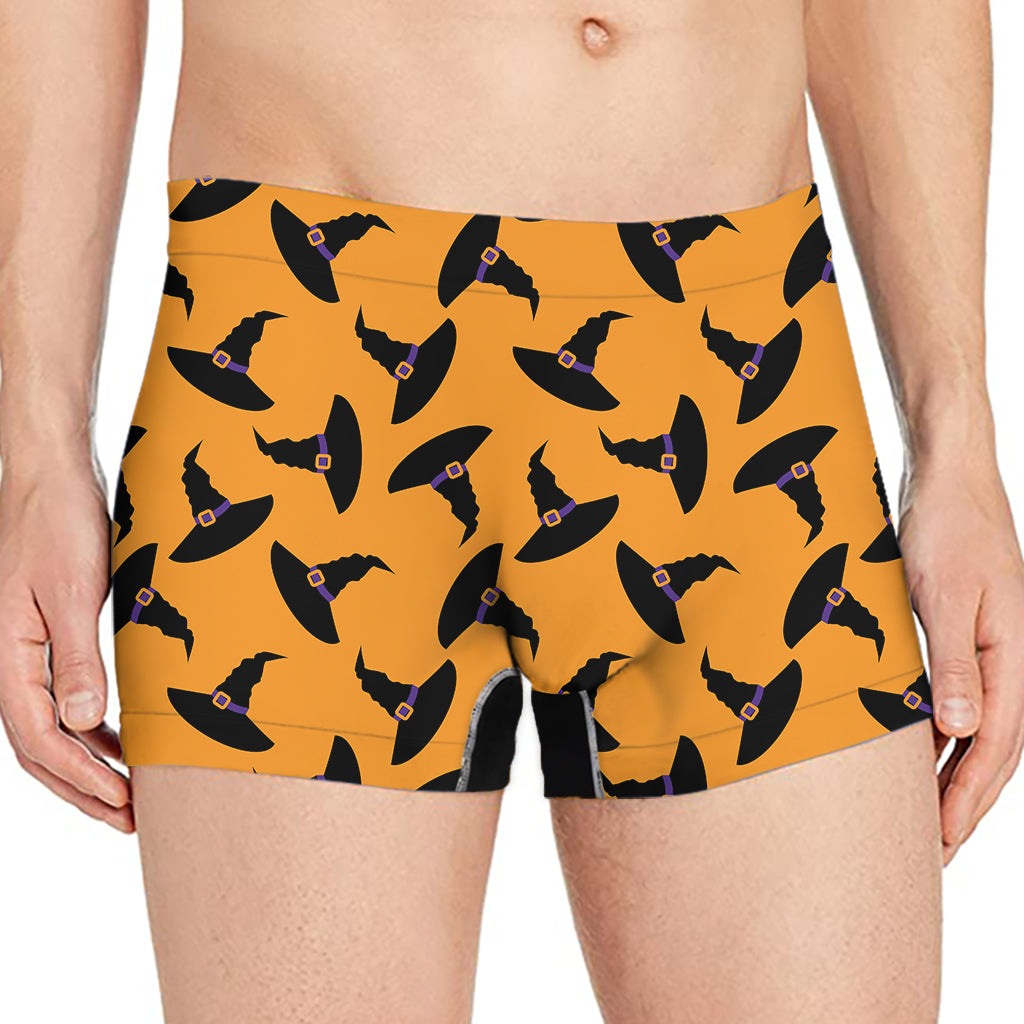 Halloween Witch Hat Pattern Print Men's Boxer Briefs