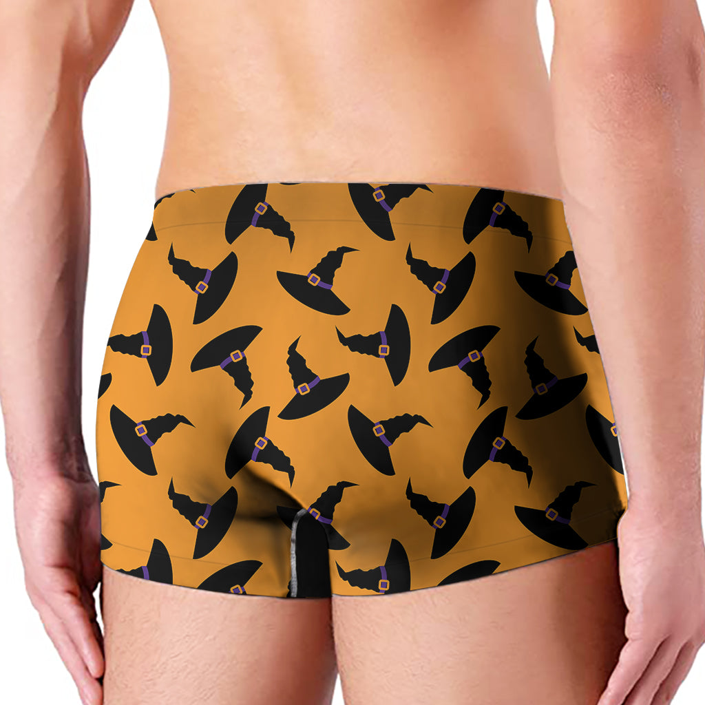 Halloween Witch Hat Pattern Print Men's Boxer Briefs