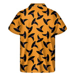 Halloween Witch Hat Pattern Print Men's Short Sleeve Shirt