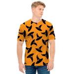 Halloween Witch Hat Pattern Print Men's T-Shirt