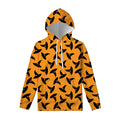 Halloween Witch Hat Pattern Print Pullover Hoodie