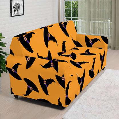 Halloween Witch Hat Pattern Print Sofa Cover