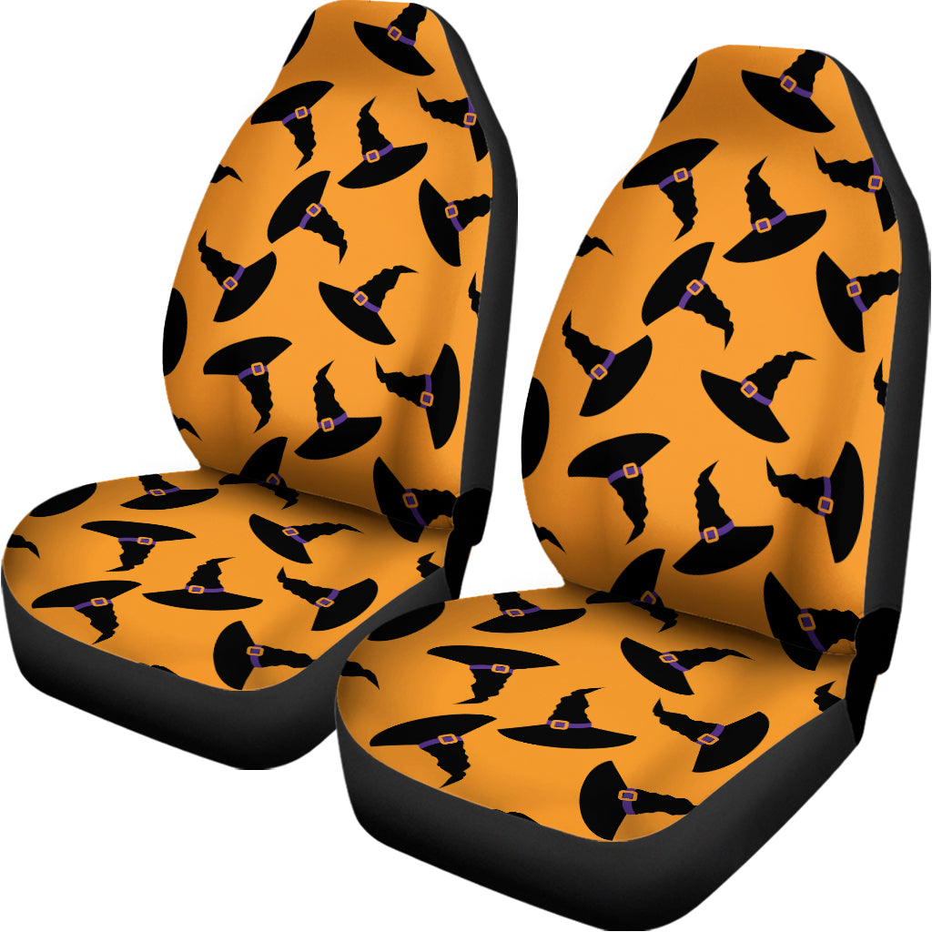 Halloween Witch Hat Pattern Print Universal Fit Car Seat Covers