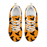 Halloween Witch Hat Pattern Print White Sneakers