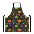 Halloween Wizard Pattern Print Apron