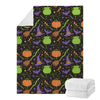 Halloween Wizard Pattern Print Blanket
