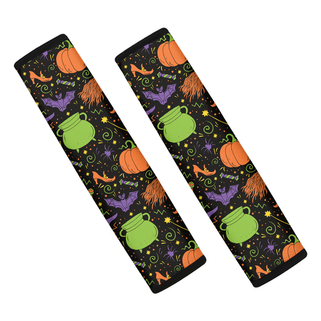 Halloween Wizard Pattern Print Car Seat Belt Covers